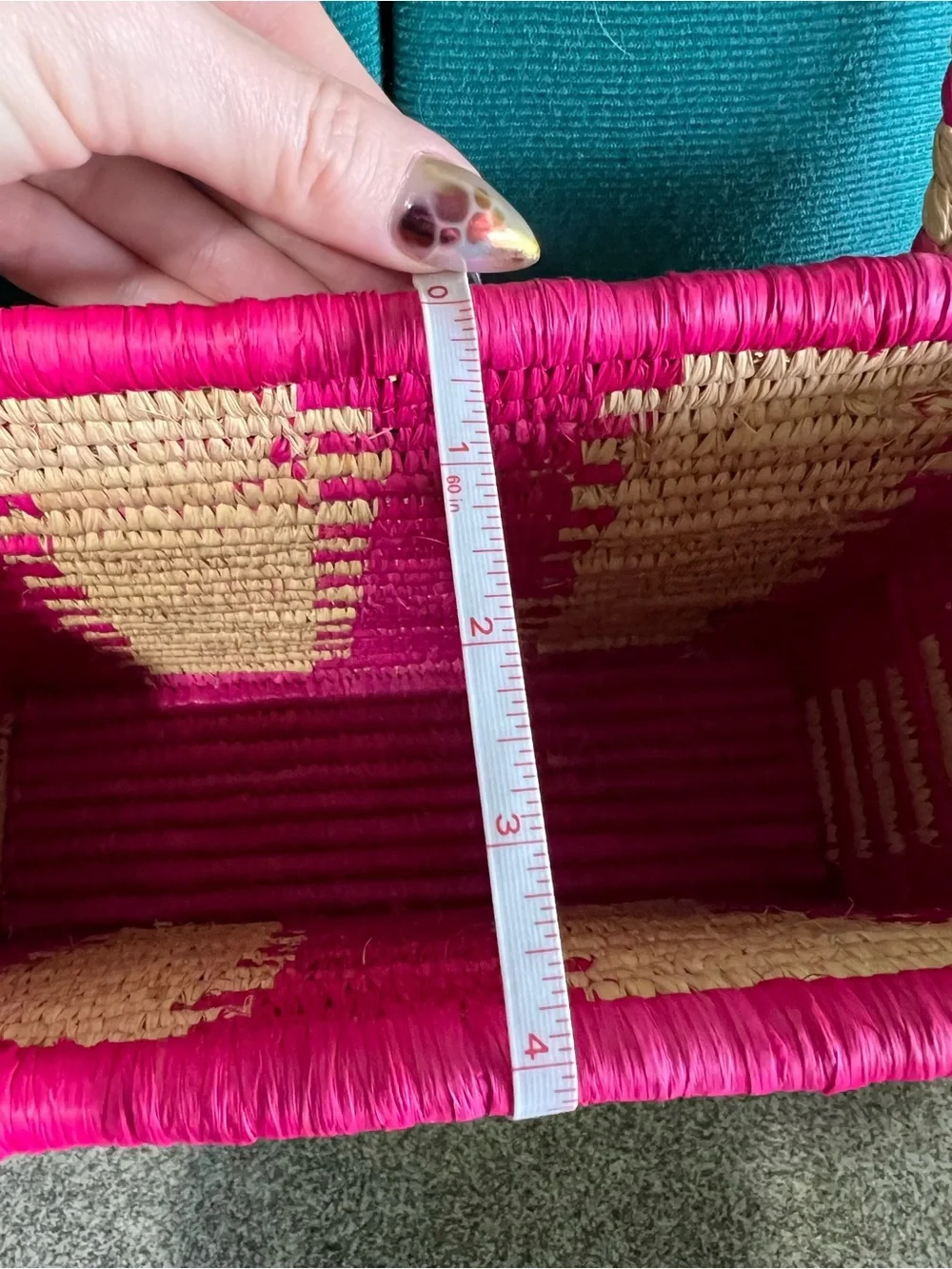 Kate Spade Pink and Cream Woven Stripe Tote